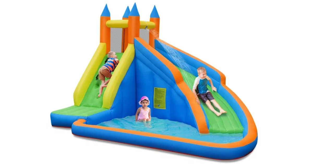 Costway Inflatable Water Slide ONLY 155.99 (Reg 341) Daily Deals