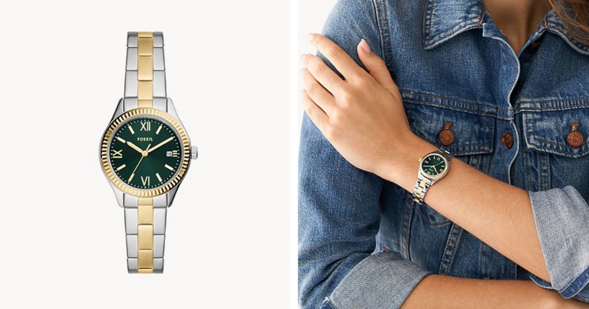 Fossil Two-Tone Stainless Steel Watch ONLY $35 (Reg $140) - Daily Deals ...