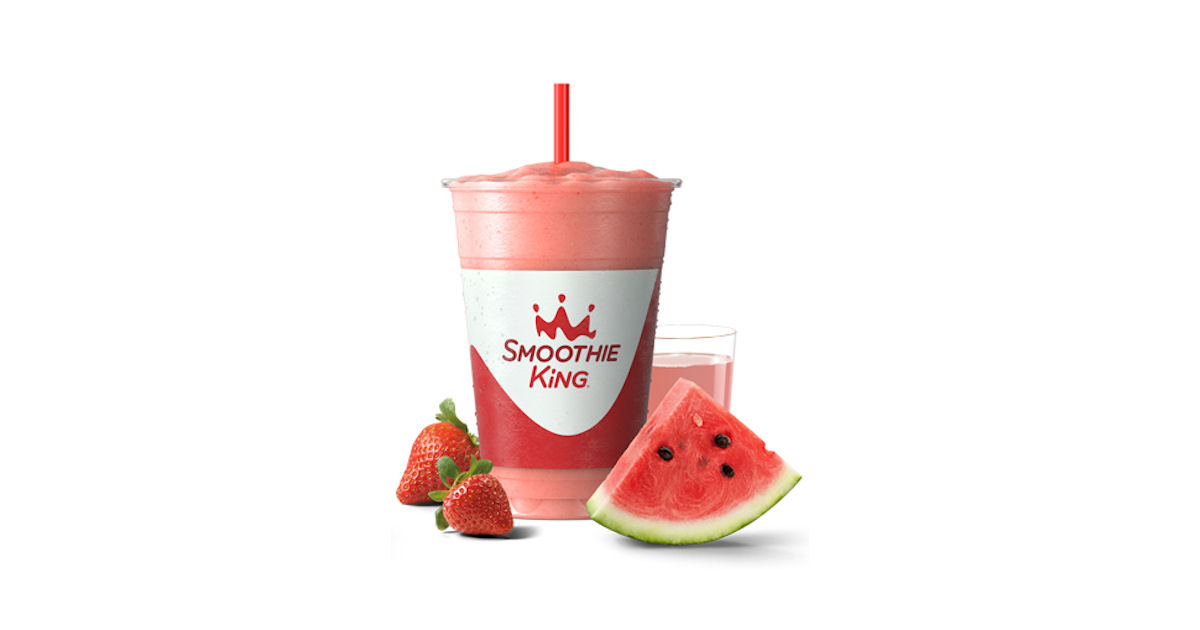Free 12oz. Watermelon Smoothie at Smoothie King Today Only Free Product Samples