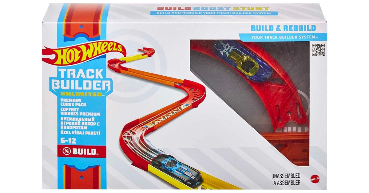 Hot Wheels 16-Piece Track Builder Playset 