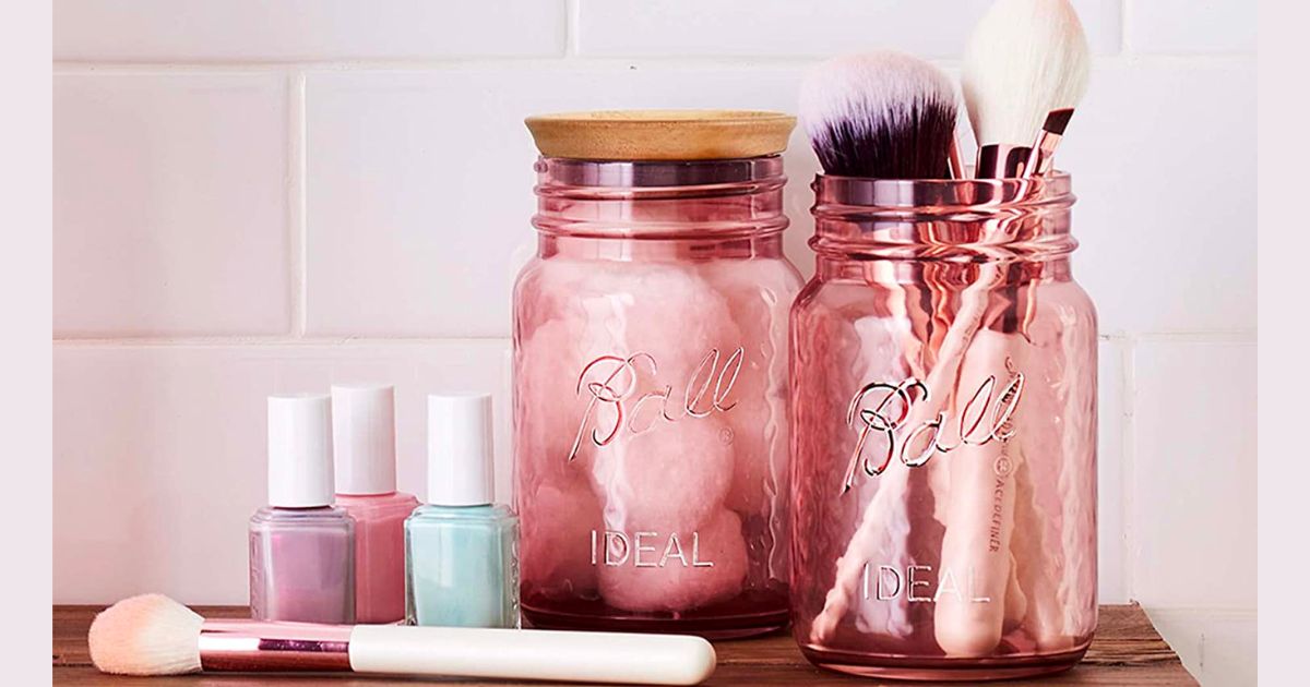 Ball Jar Rose Vintage Mason Jars 4Pack ONLY 11.99 (Reg 23) Daily