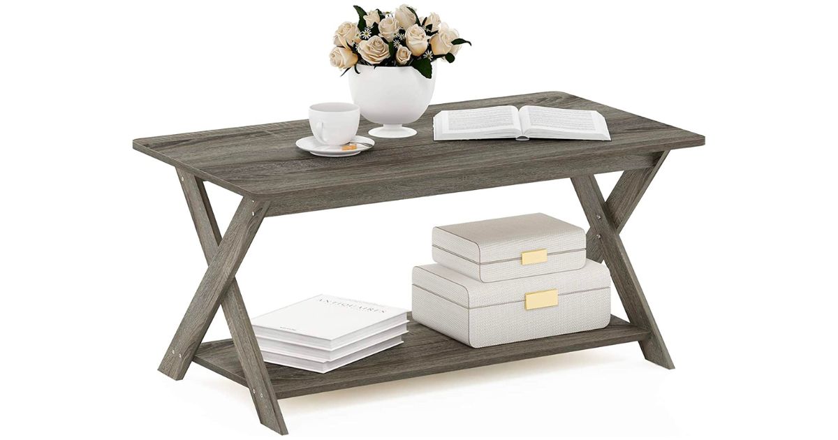 Criss-Crossed Coffee Table at Amazon