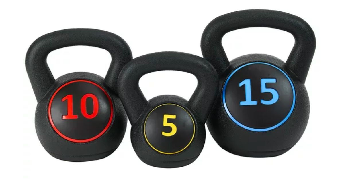 3-Piece Kettlebell Weight Set 