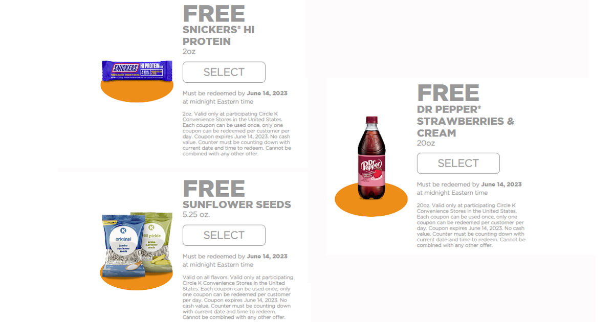 Free Food & Drinks at Circle K Free Product Samples