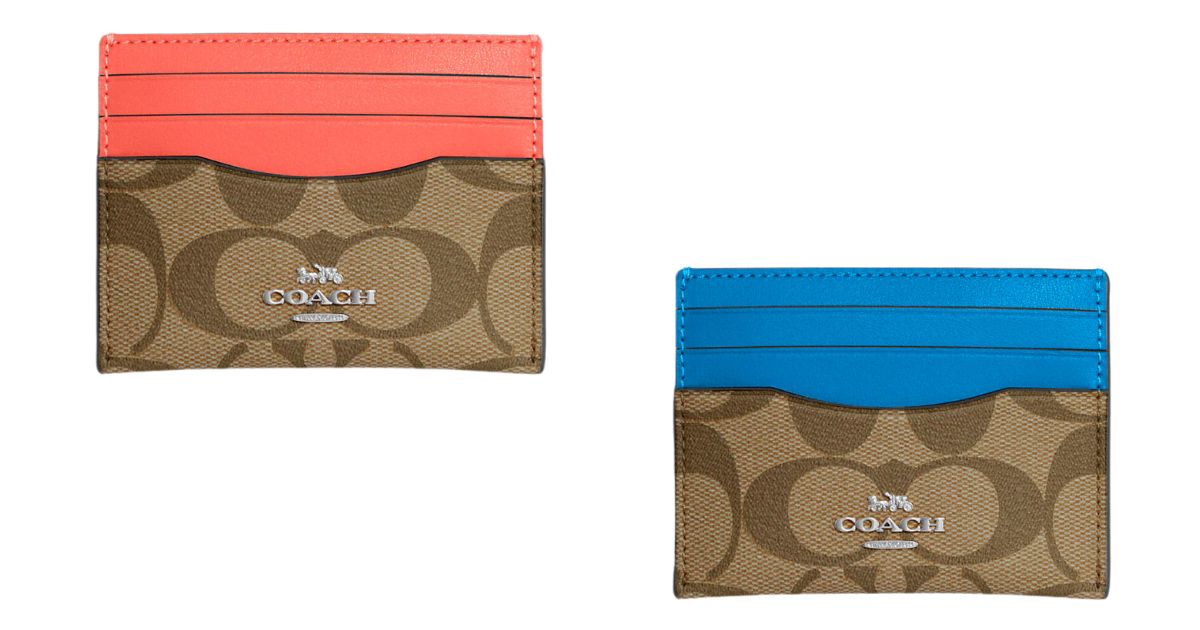 coach outlet slim id card