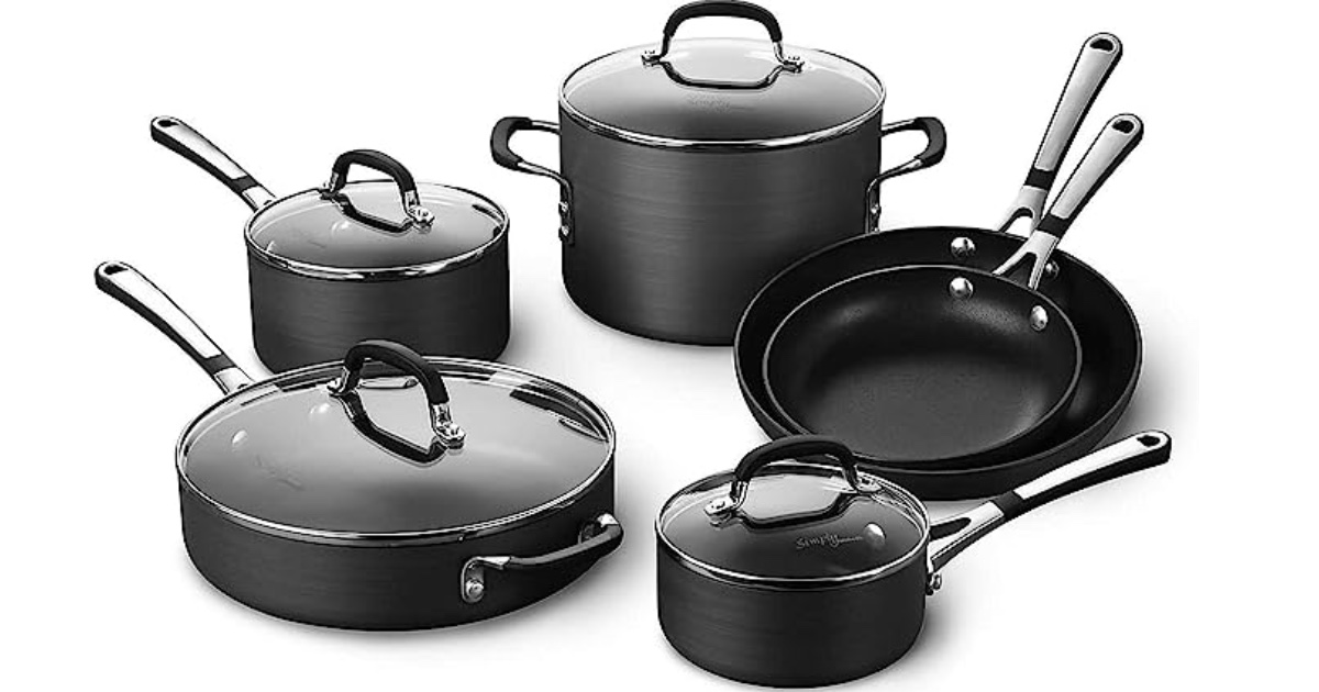 Calphalon 10Piece Pots and Pans Set ONLY 164.10 (Reg 329.99) Daily