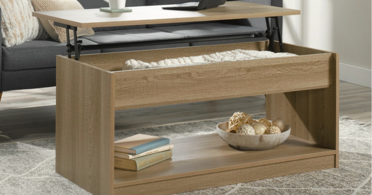 Sauder Beginnings Lift Top Coffee Table ONLY 68.77 (Reg 130) Daily