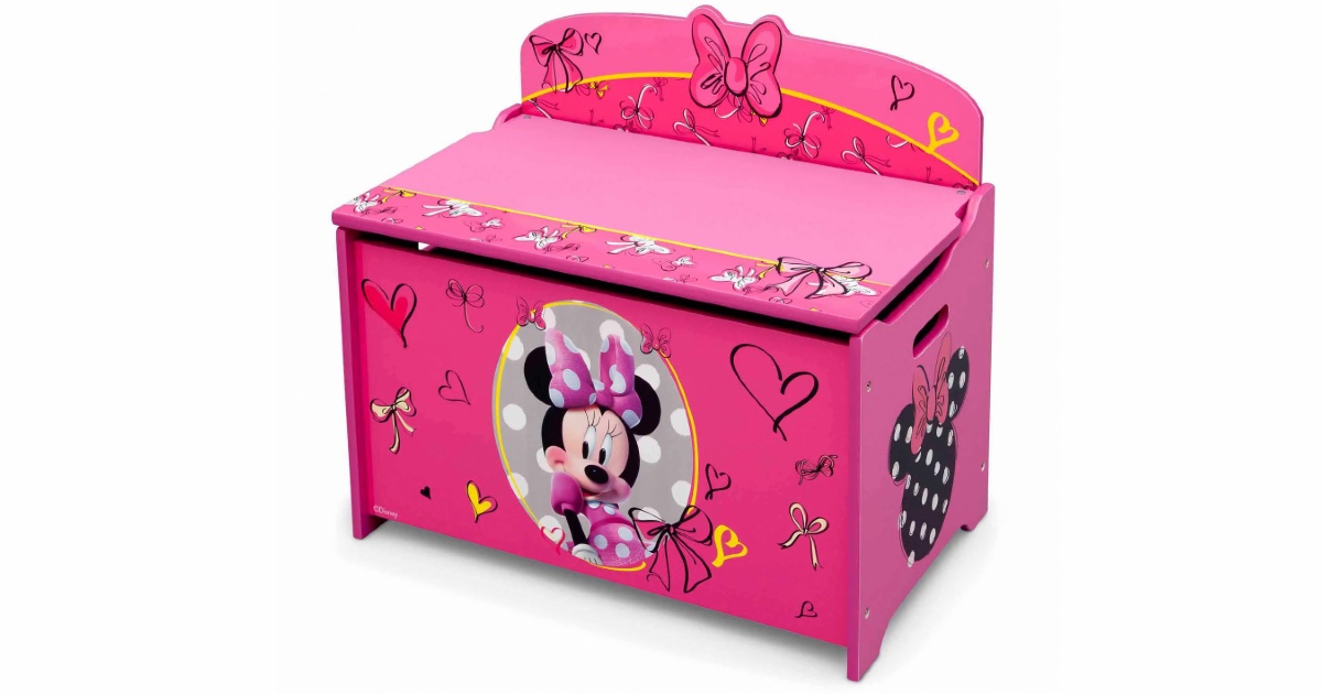 Disney Minnie Mouse Deluxe Wood Toy Box ONLY 42.47 (Reg 65) Daily