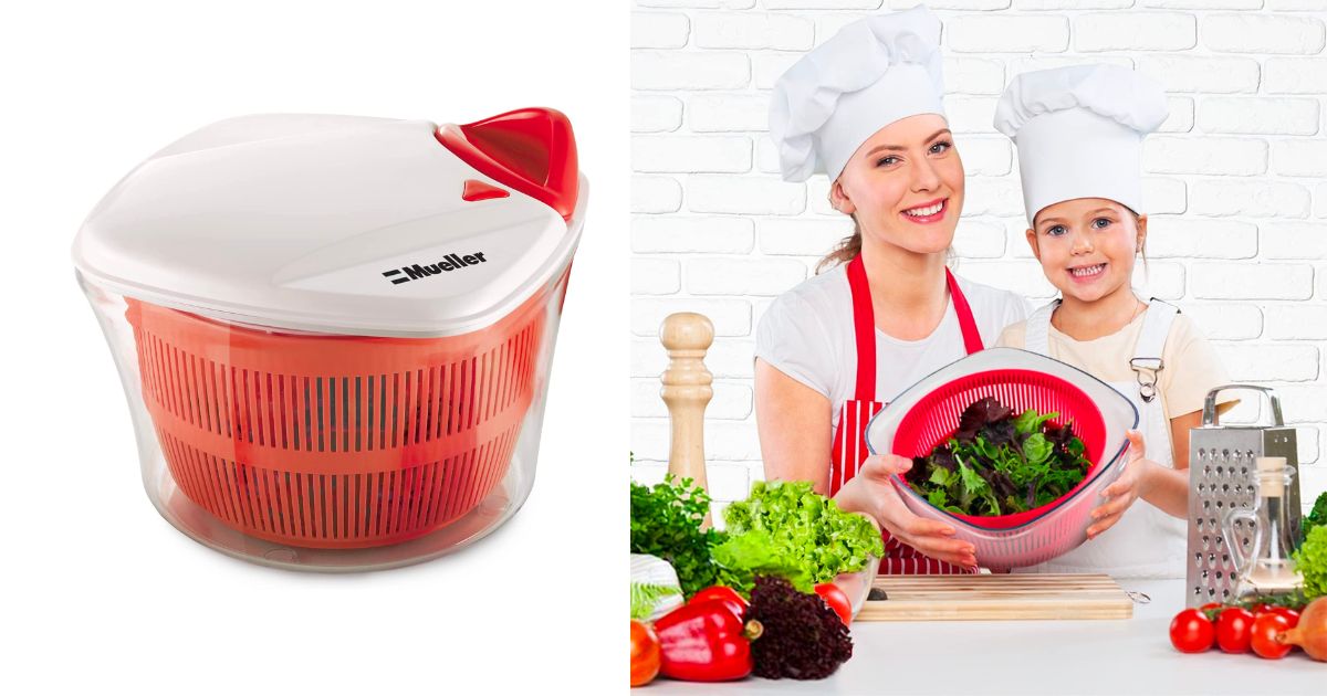 Mueller Large 5Liter Salad Spinner ONLY 18 (Reg 40) Deals & Coupons