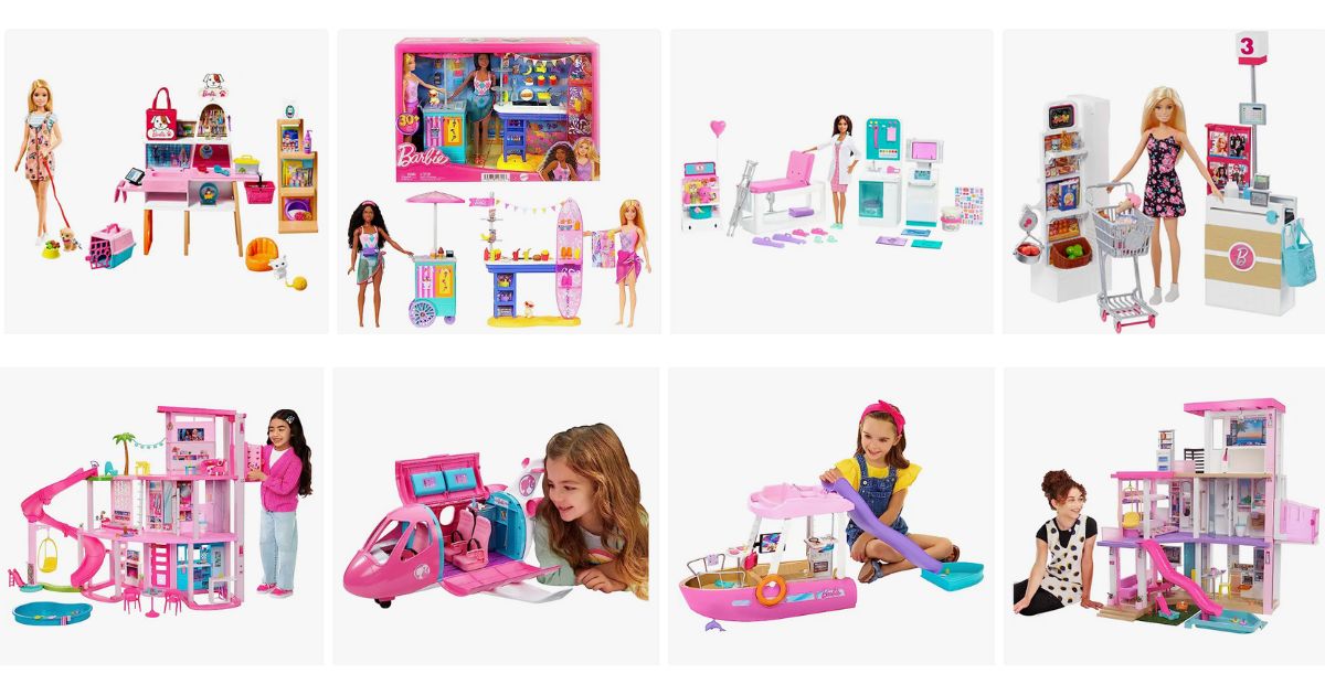 Barbie Playsets at Amazon