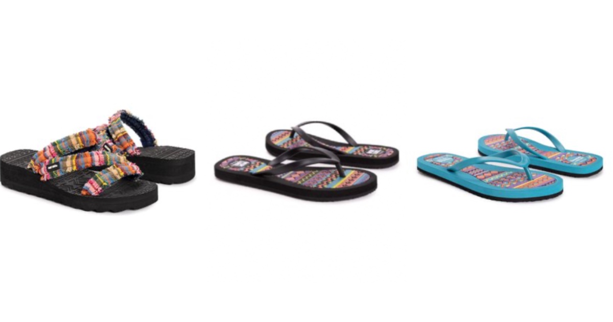 Muk Luk Sandals as low as 4.99 Daily Deals & Coupons