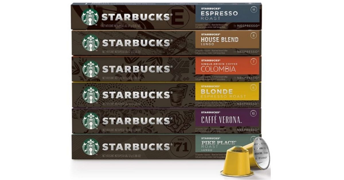 Starbucks Nespresso Espresso Pods Pack ONLY 34.99 (Reg 60) Daily
