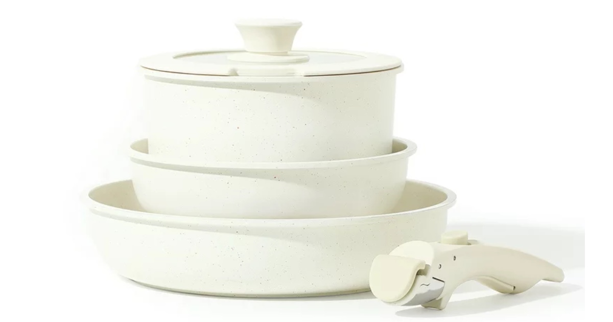 Walmart: Carote Cookware Sets Detachable Handle ONLY $29.99 (Reg $99.99)