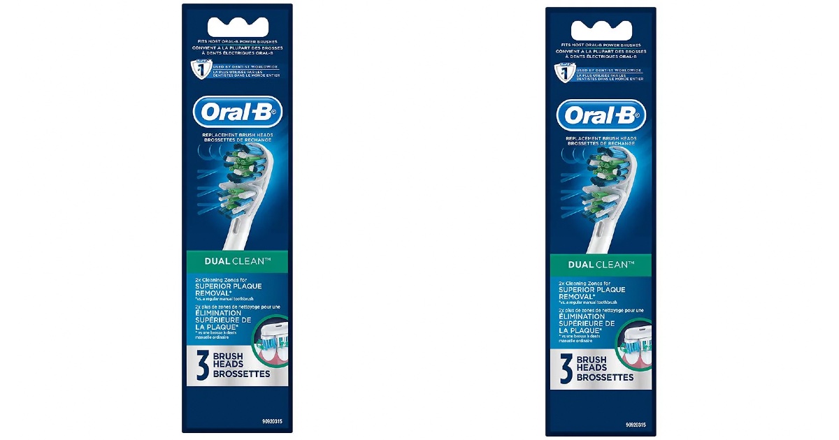 OralB Dual Clean Replacement Brush Heads ONLY 1.90 (Reg 35) Daily