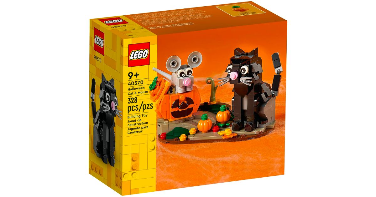 LEGO 328-Piece Halloween Cat & Mouse Set