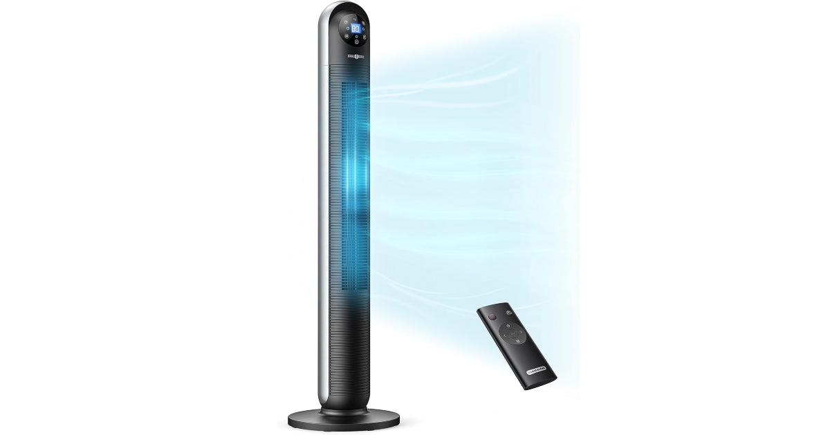Oscillating Standing Tower Fan at Amazon
