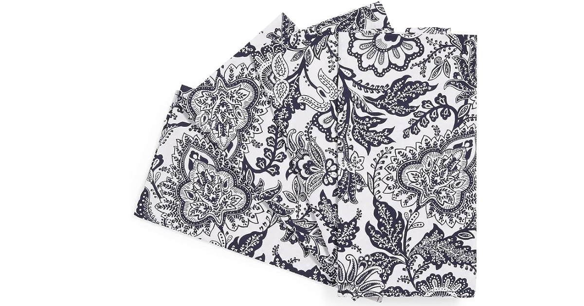 Vera Bradley Women's Cotton Napkins 4pk ONLY 7.20 (Reg 25) Daily Deals & Coupons