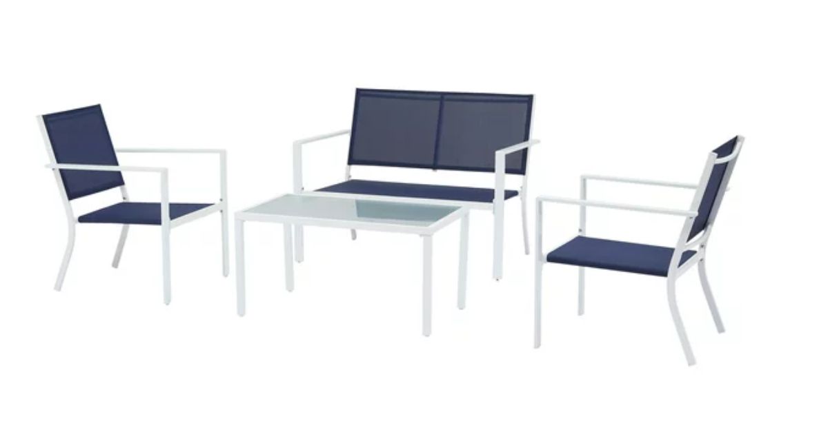 Walmart Outdoor 4piece Patio Set ONLY 80 Shipped (Reg 199) Daily