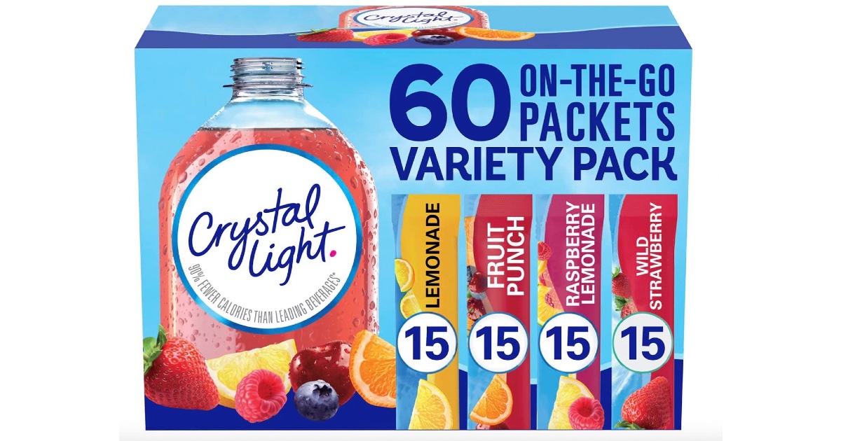 Crystal Light Sugar-Free 60ct Packets ONLY $8.98 (Reg $16.64) - Deals ...