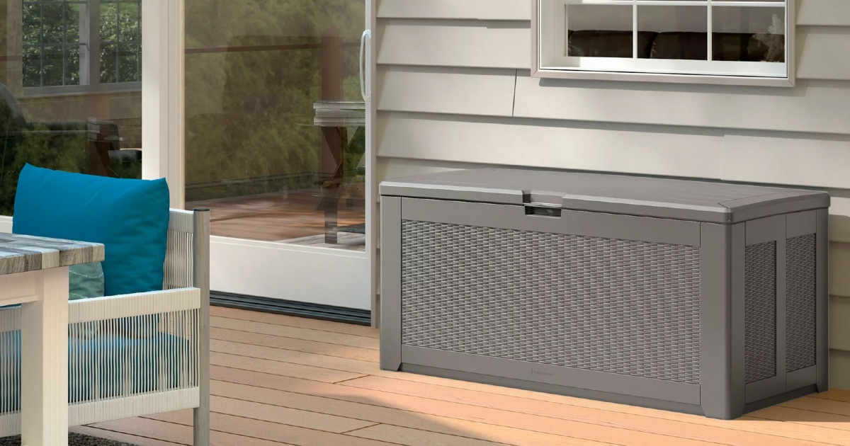 Rubbermaid Deck Box XL ONLY 124 (Reg 225) Daily Deals & Coupons