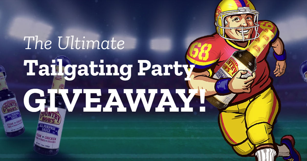 Country Bob’s Ultimate Tailgating Party Giveaway