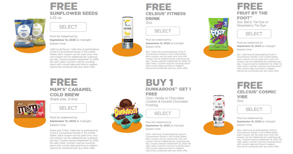 Free Food & Drinks at Circle K Free Samples