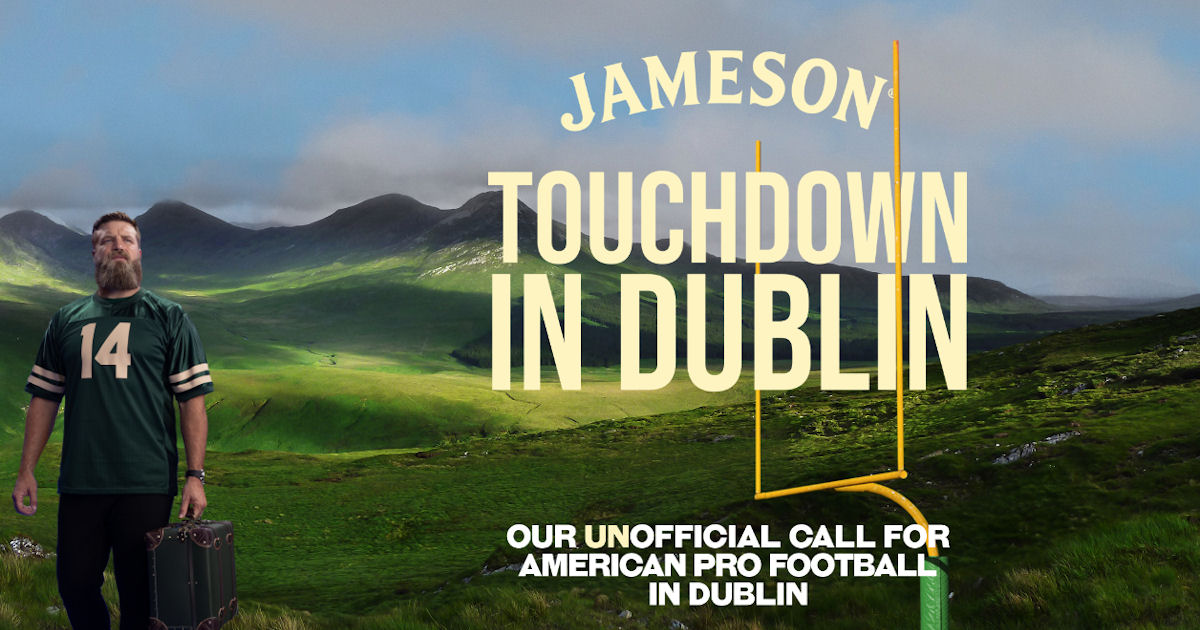 Jameson Irish Whiskey Touchdown in Dublin Sweep