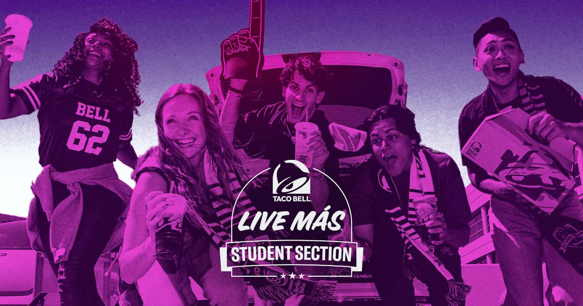 Score FREE Food &amp; Swag with the 2023 Taco Bell Live Mas Student Section!