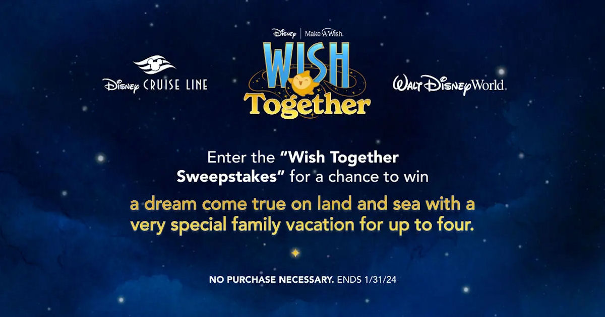 Disney Wish Together Sweepstakes