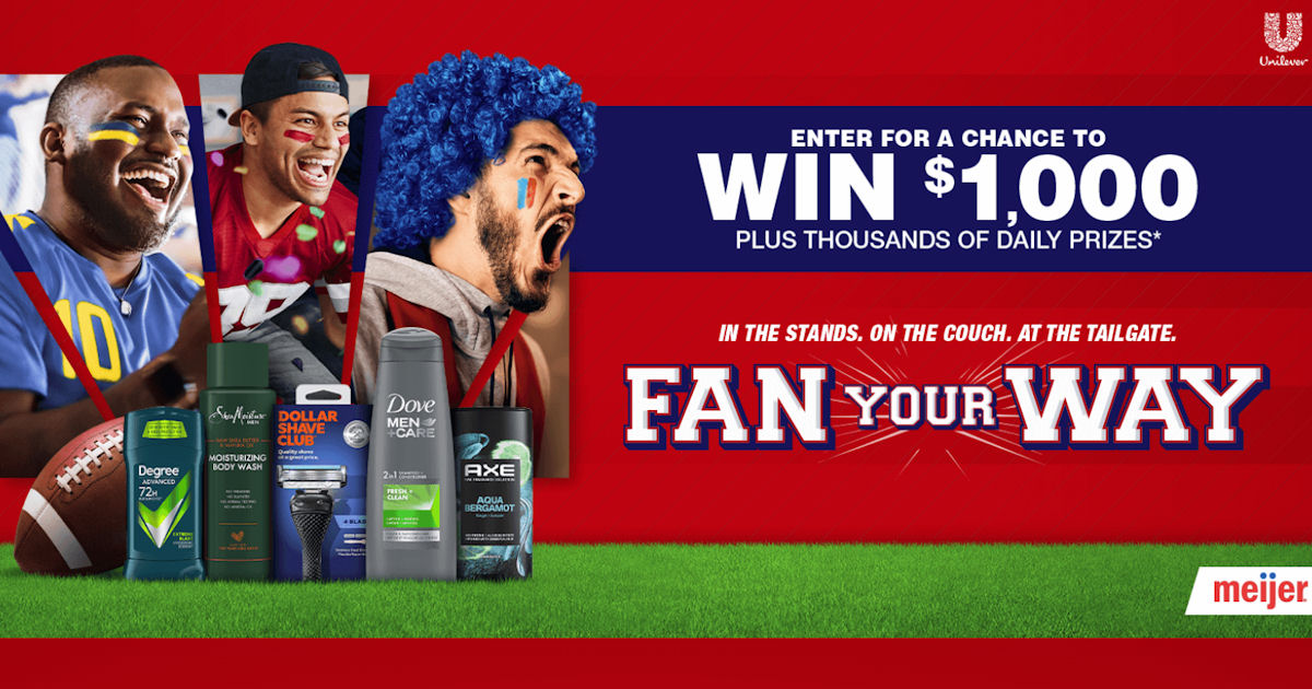 fan your way with unilever at meijer sweepstakes