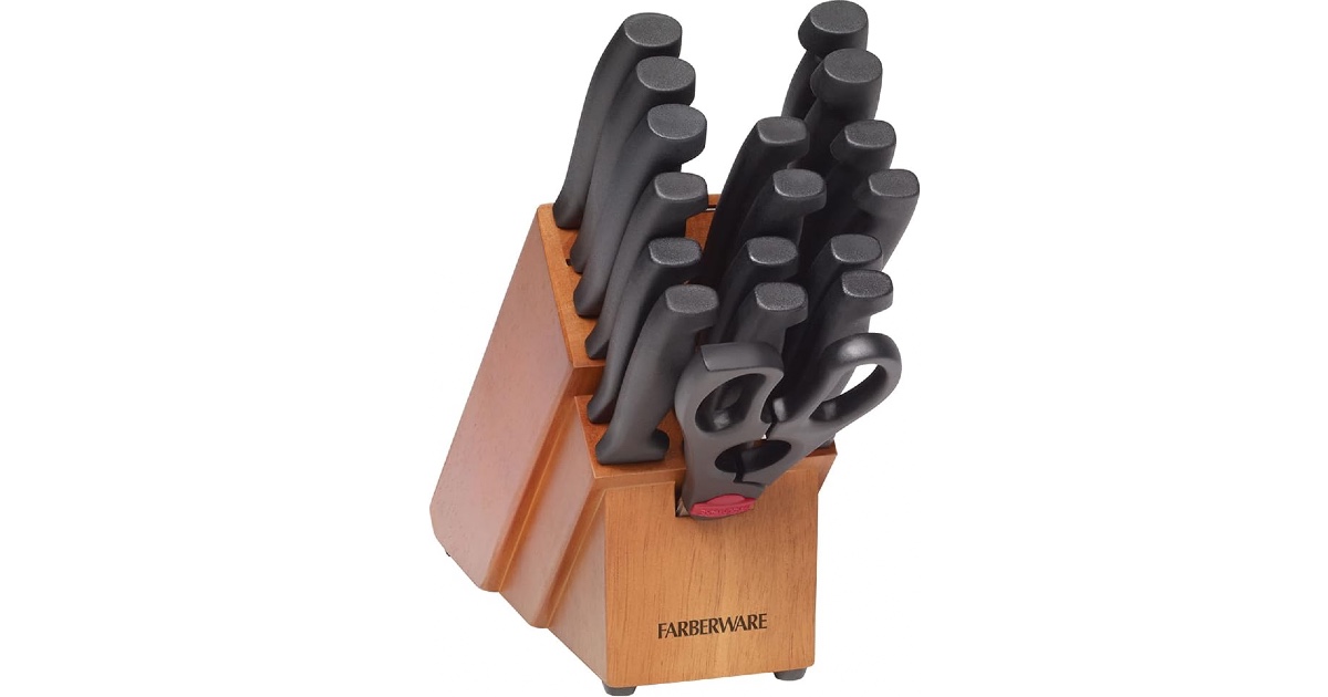 Farberware Stainless Steel Knife Block Set ONLY 23.62 (Reg 59.99