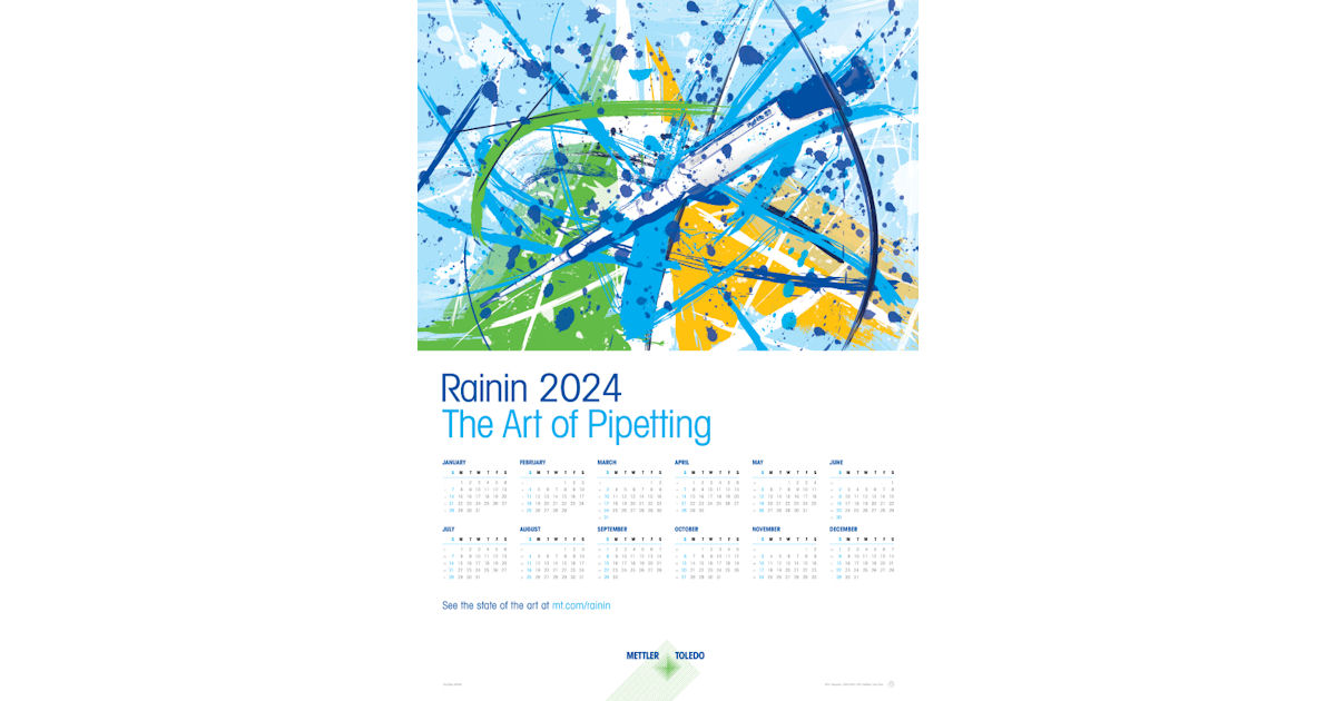 FREE 2024 Rainin The Art of Pipetting Calendar