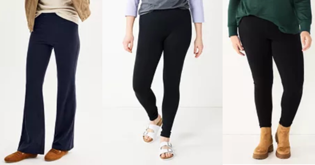 Kohl’s Sonoma Women’s Flare Leggings ONLY 5.94 (Reg 20) Daily Deals
