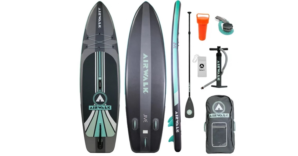 Airwalk Jive Inflatable Stand Up Paddle Board Package ONLY 99 (Reg