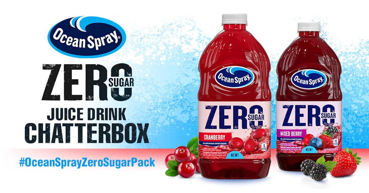 Free Ocean Spray Zero Sugar Juice Drink Chatterbox Kit Free Product