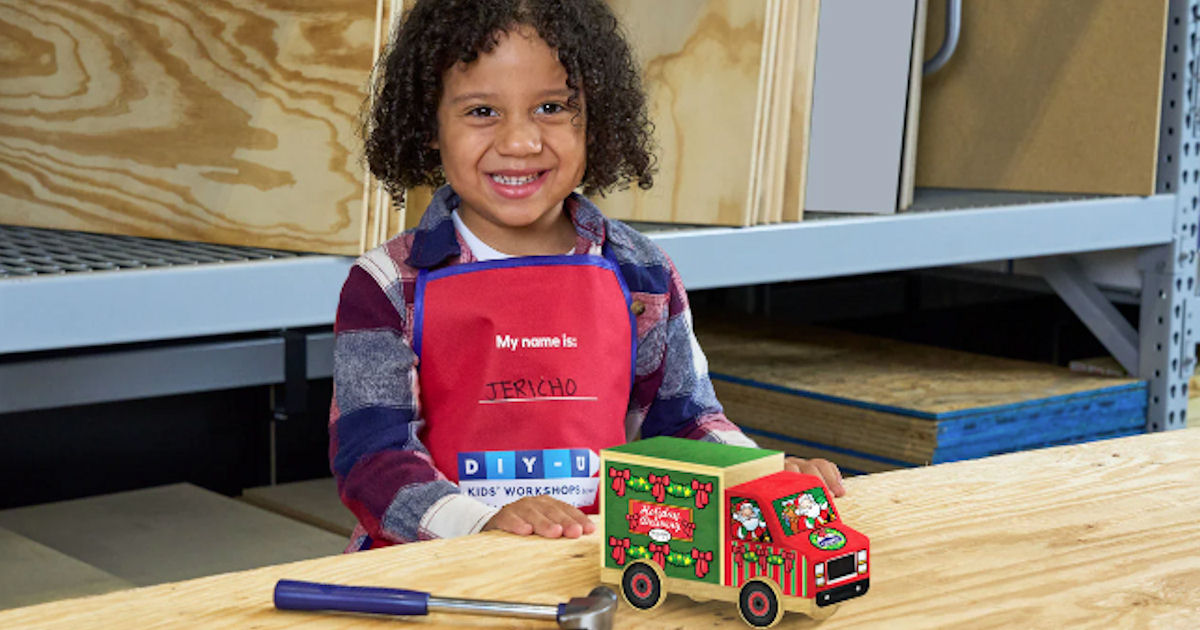 Free Holiday Delivery Truck Build Kit at Lowe's Free Stuff & Freebies