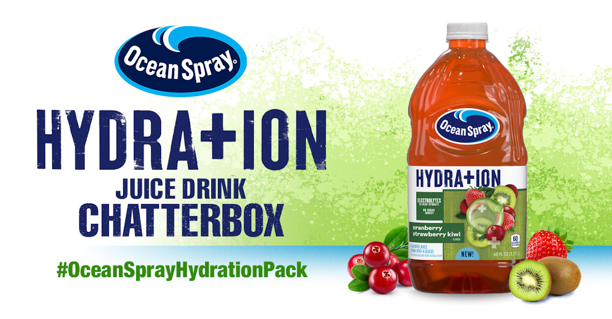 Free Ocean Spray Hydration Juice Drink Chatterbox Kit Free Product