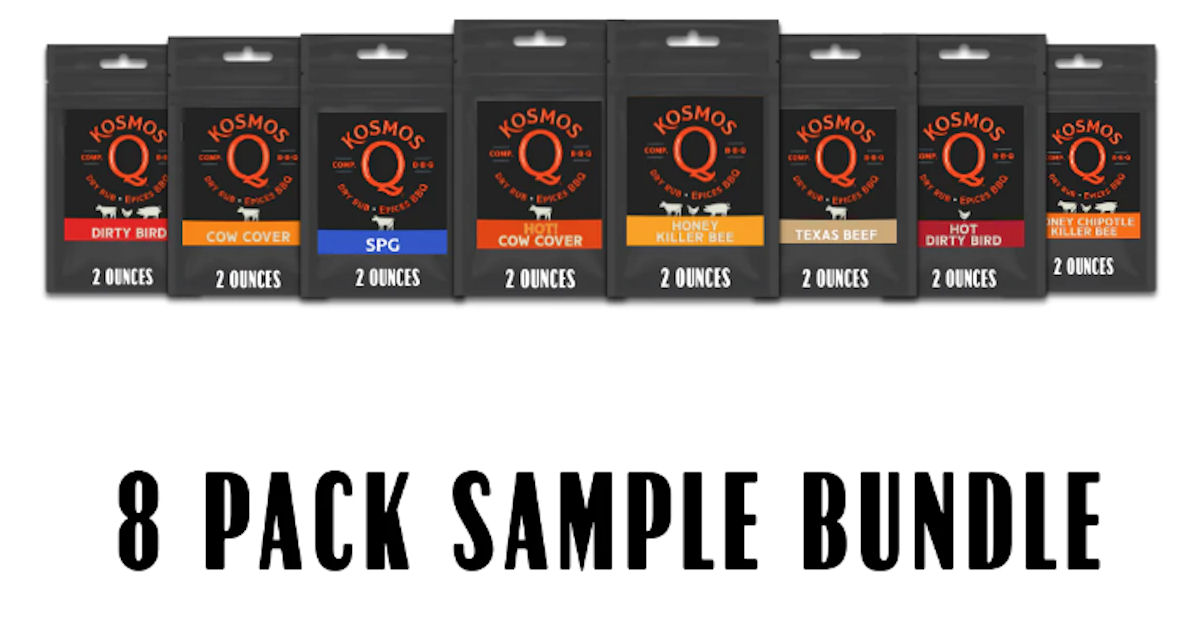 Free 8Pack of Kosmos Q Classic Rub Sample Bundle + Free Shipping