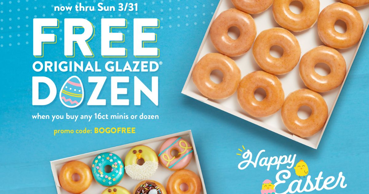 Krispy Kreme BOGO Free Dozen Donuts Coupon Coupons