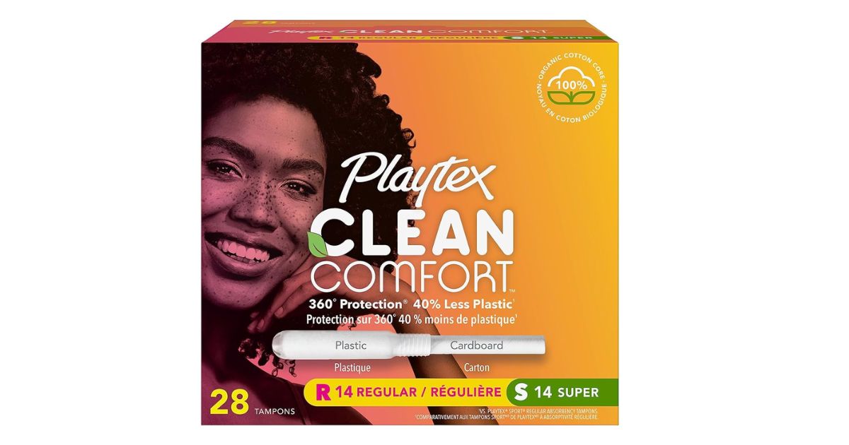 playtex clean comfort tampons