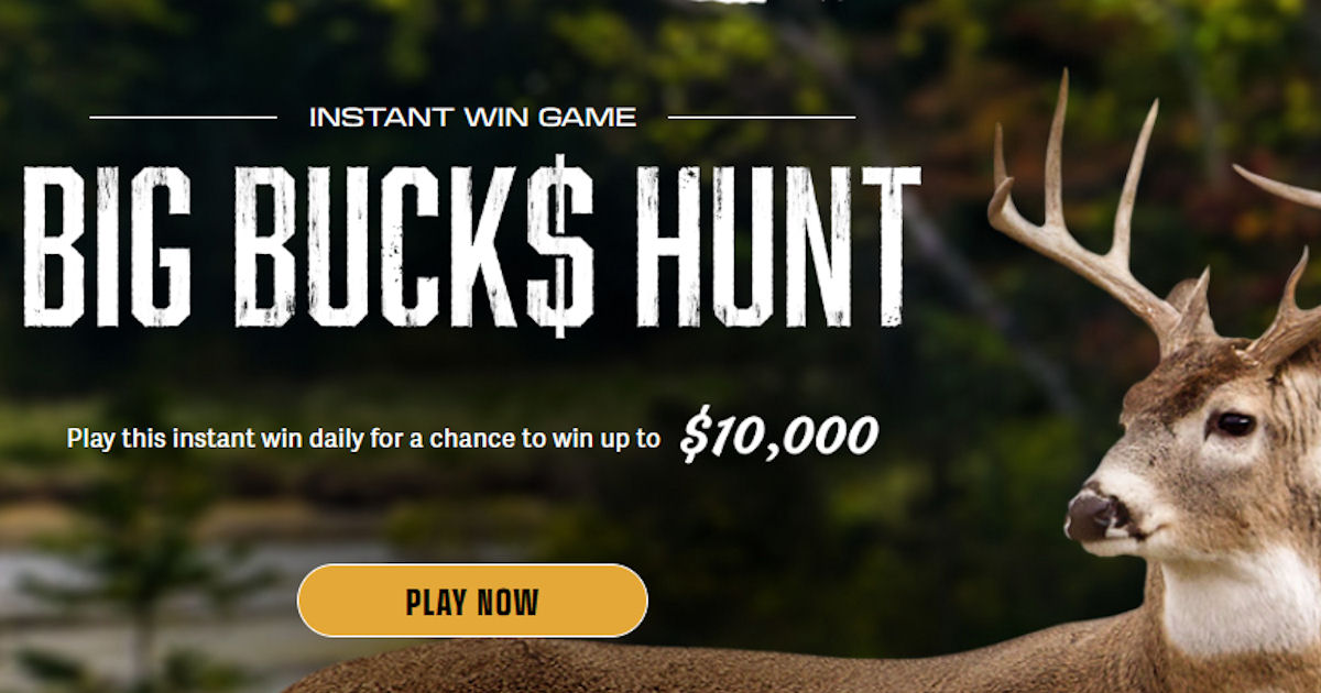 Big Buck$ Hunt Instant Win Game