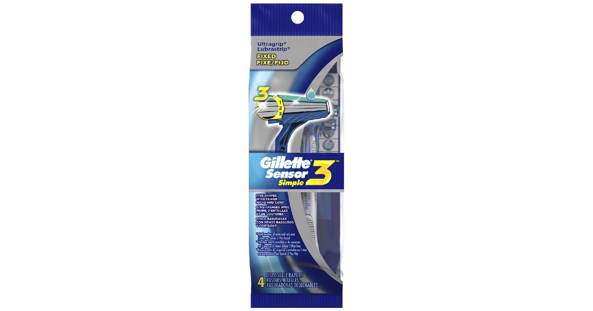 Free Gillette Sensor3 Cool Men's Disposable Razor Daily Deals & Coupons