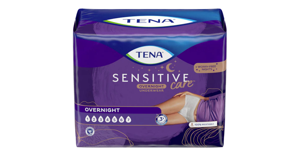 TENA Sensitive Care Overnight Underwear