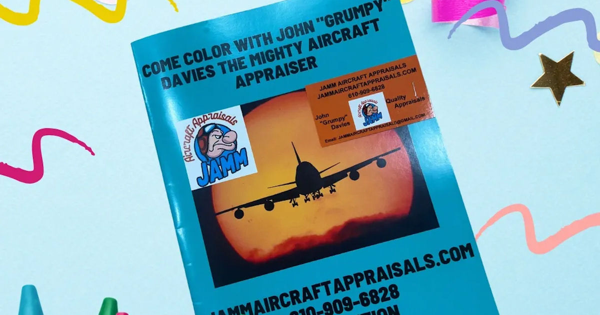 FREE Grumpy's Aerial Adventures Coloring Book!