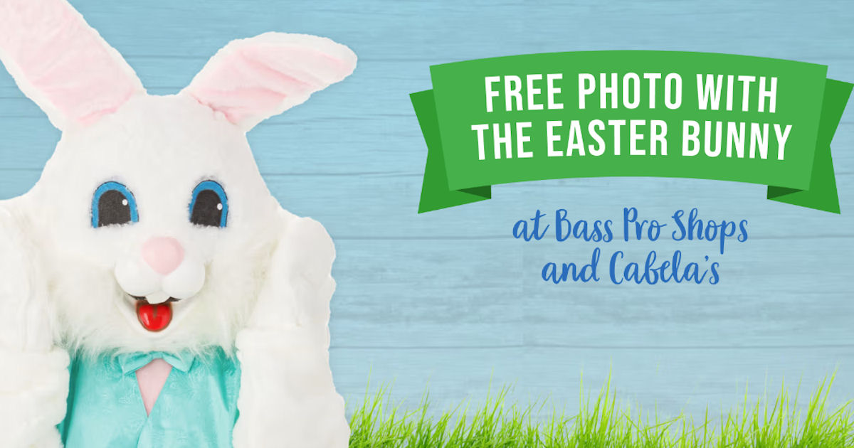 Free Photo with the Easter Bunny at Bass Pro Shops & Cabela's Free