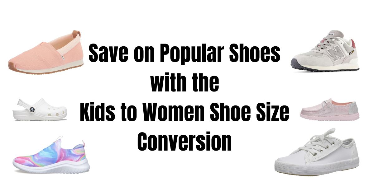 kids to women shoe size