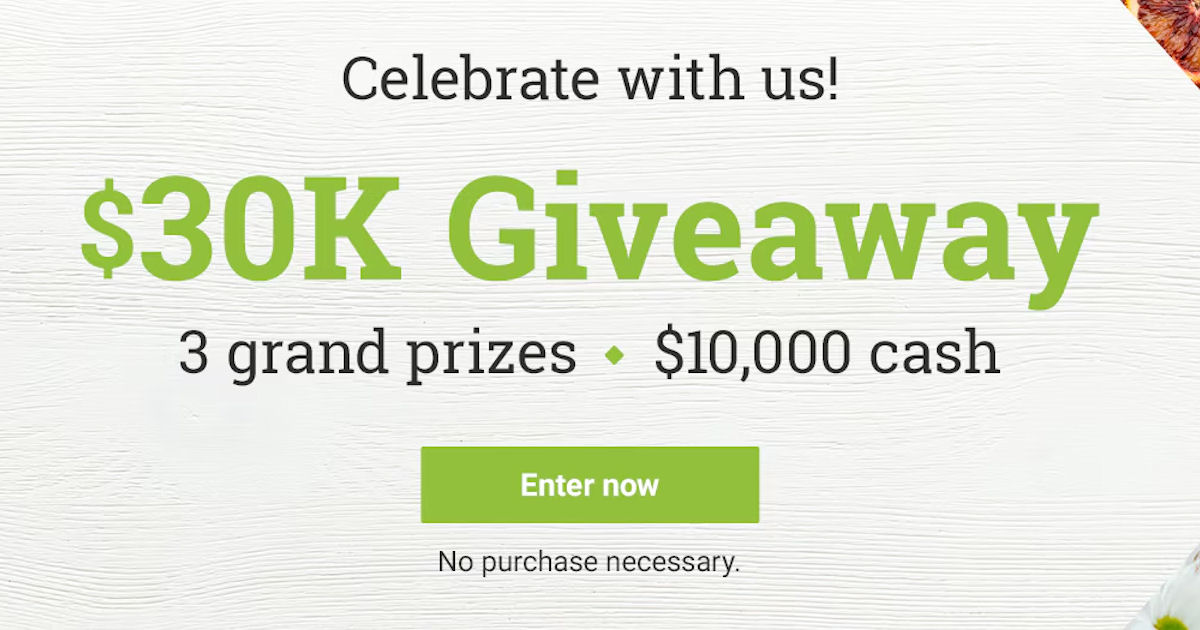 Vitacost $30k Giveaway