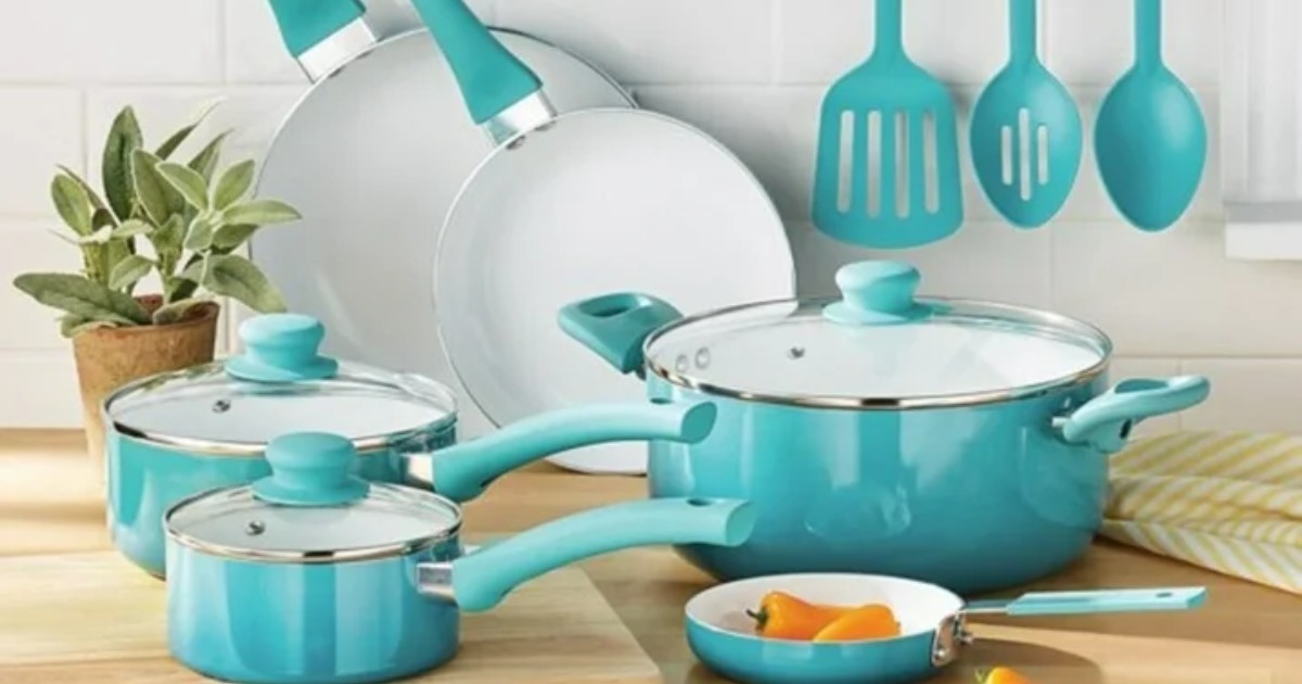 Mainstays Ceramic Nonstick Cookware Set