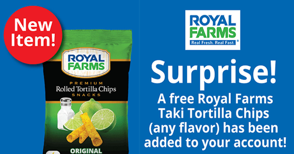 Royal Farms Monthly Specials Today Near Me Free Bag of Tortilla Chips at Royal Farms - Today Only - Free Product