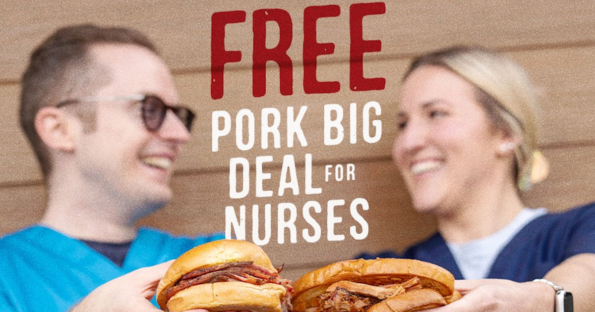 Sonny's BBQ Pork Big Deal for Nurses